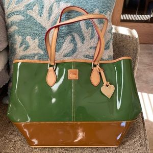 Dooney & Bourke two-tone patent Shopper Tote